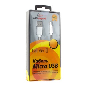 Кабель USB 2.0 Тип A - B micro Cablexpert CC-G-mUSB02S-1M 1.0m