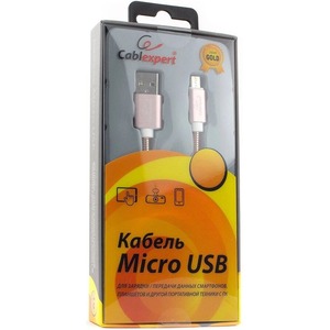 Кабель USB 2.0 Тип A - B micro Cablexpert CC-G-mUSB02Cu-1M 1.0m