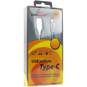 Кабель USB 3.1 Тип C - USB 2.0 Тип A Cablexpert CC-G-USBC01Bl-1M 1.0m