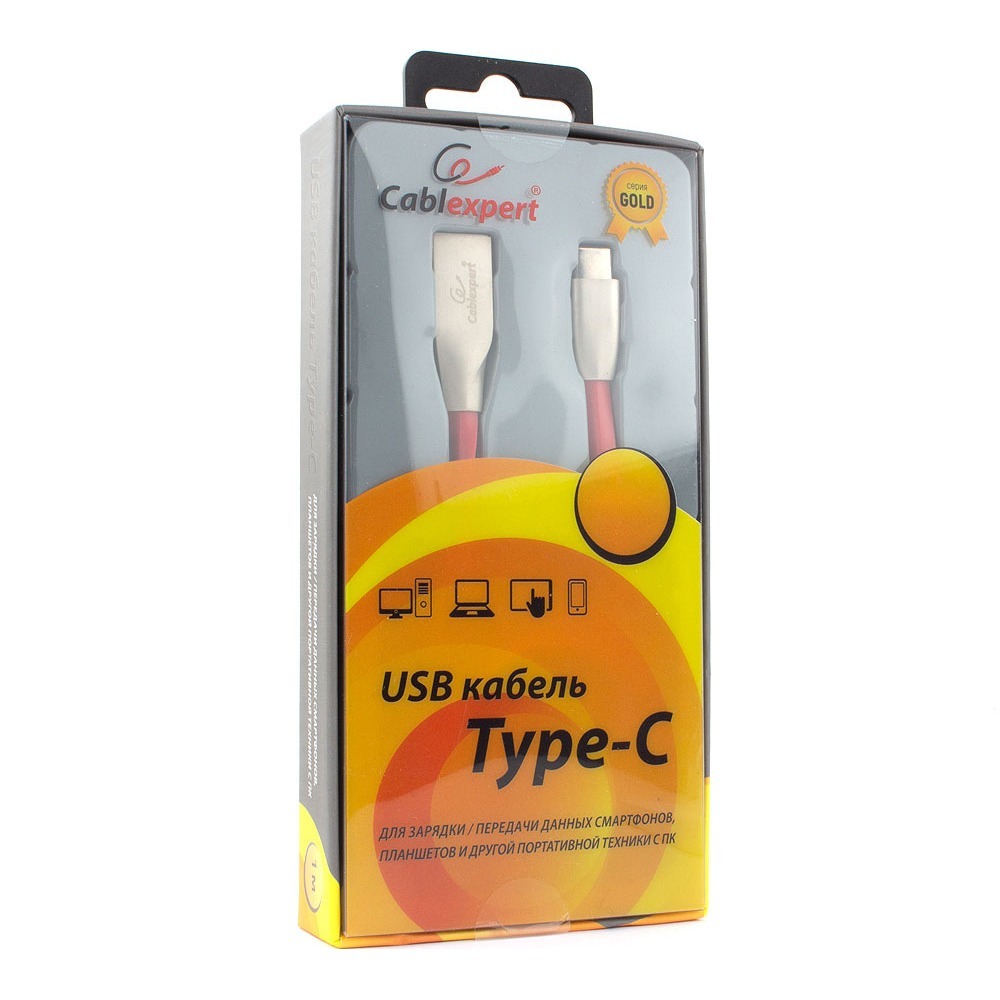 Кабель USB 3.1 Тип C - USB 2.0 Тип A Cablexpert CC-G-USBC01R-1M 1.0m