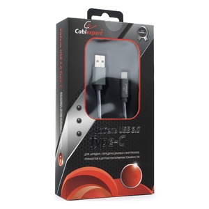 Кабель USB 3.1 Тип C - USB 3.0 Тип A Cablexpert CC-P-USBC03Gy-1M 1.0m