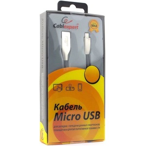 Кабель USB 2.0 Тип A - B micro Cablexpert CC-G-mUSB01Bk-1.8M 1.8m