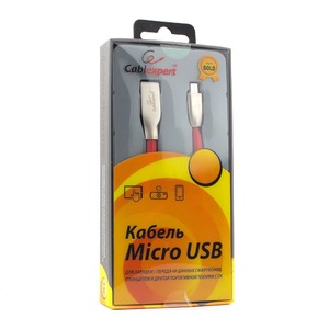 Кабель USB 2.0 Тип A - B micro Cablexpert CC-G-mUSB01R-1.8M 1.8m