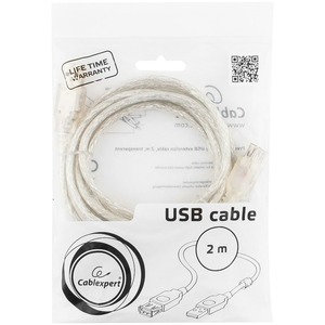 Удлинитель USB 2.0 Тип A - A Cablexpert CCF-USB2-AMAF-TR-2M 2.0m