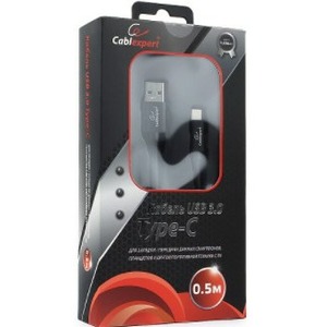 Кабель USB 3.1 Тип C - USB 3.0 Тип A Cablexpert CC-P-USBC03Bk-0.5M 0.5m