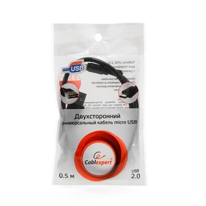 Кабель USB 2.0 Тип A - B micro Cablexpert CC-mUSBDS-0.5M 0.5m