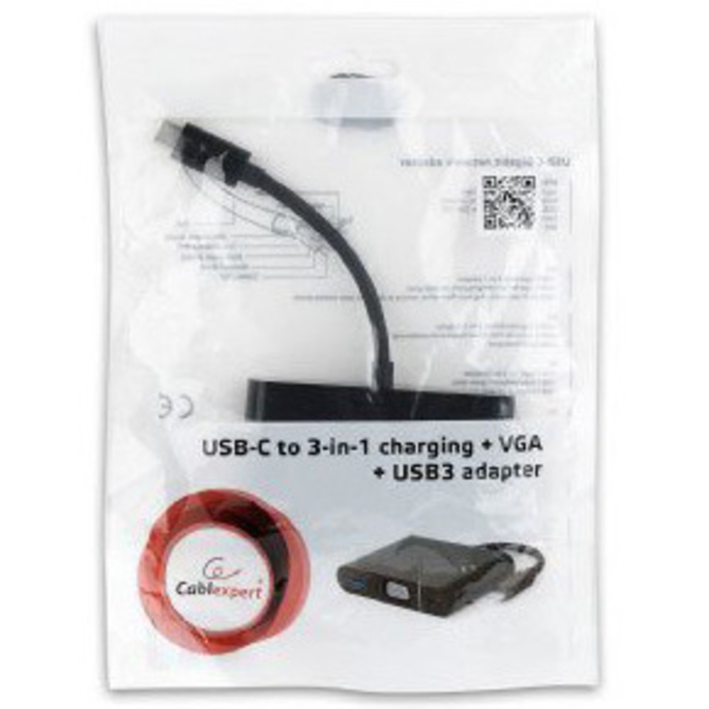 Переходник USB - VGA Cablexpert A-CM-VGA3in1-01