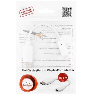 Переходник mini DisplayPort - DisplayPort Cablexpert A-mDPF-DPM-001-W