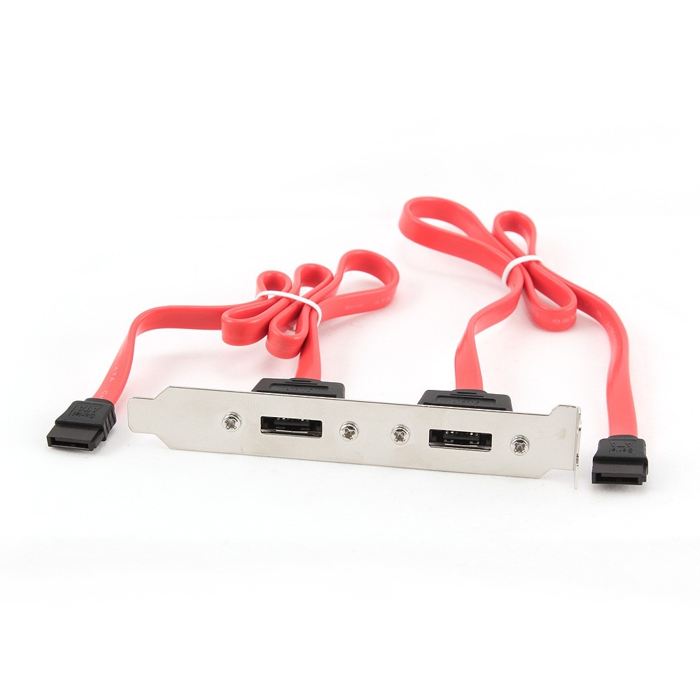 Планка в системный блок Cablexpert CCSATA2RECEPTACLE
