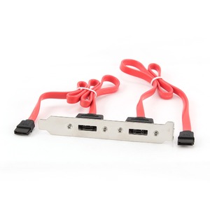 Планка в системный блок Cablexpert CCSATA2RECEPTACLE