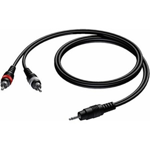 Кабель аудио 1xMini Jack - 2xRCA Procab CAB711/3 3.0m