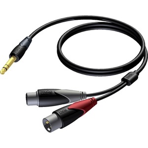 Кабель аудио 1xJack - 2xXLR Procab CLA709/3 3.0m