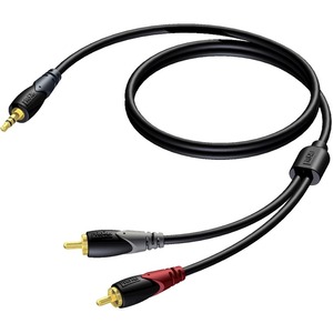 Кабель аудио 1xMini Jack - 2xRCA Procab CLA711/3 3.0m