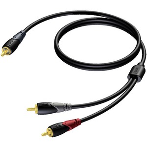 Кабель сабвуферный 1xRCA - 2xRCA Procab CLA725/1.5 1.5m