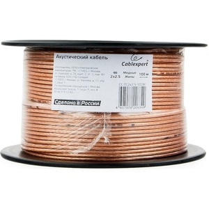 Акустический кабель Cablexpert CC-TC2x2,5-100M