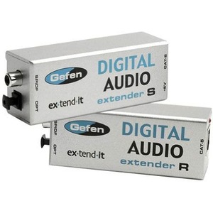 Передача по витой паре DVI, данные (RS-232) и аудио Gefen EXT-DIGAUD-141