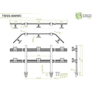 Кронштейн настольный ErgoFount TBSS-600WC