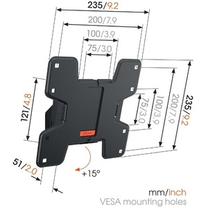 Кронштейн наклонный Vogels WALL 3115