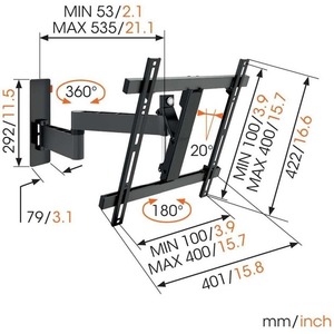 Кронштейн наклонно-поворотный Vogels WALL 3245B