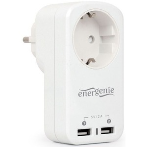 Сетевое зарядное устройство универсальное Energenie EG-ACU2-01-W