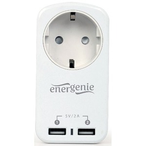 Сетевое зарядное устройство универсальное Energenie EG-ACU2-01-W