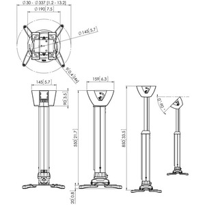 Кронштейн для проектора Vogels PPC 1555