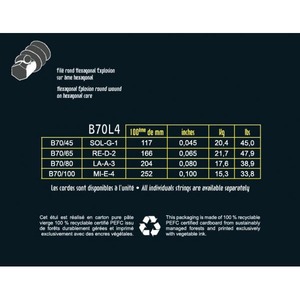 Струны для бас-гитары Savarez B70L4