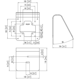 Кронштейн фиксированный Vogels PTA 3103