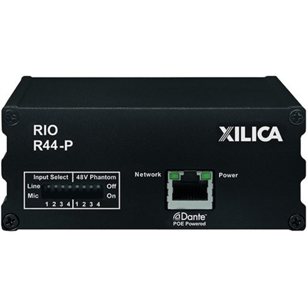 Транскодер аналоговых аудиосигналов и сигналов интерфейса Dante Xilica Rio R44-P