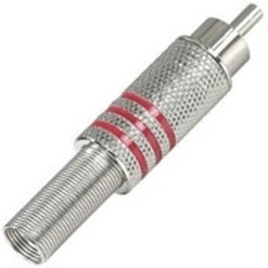 Разъем RCA (Папа) QteX SK002-RP-Z-RED