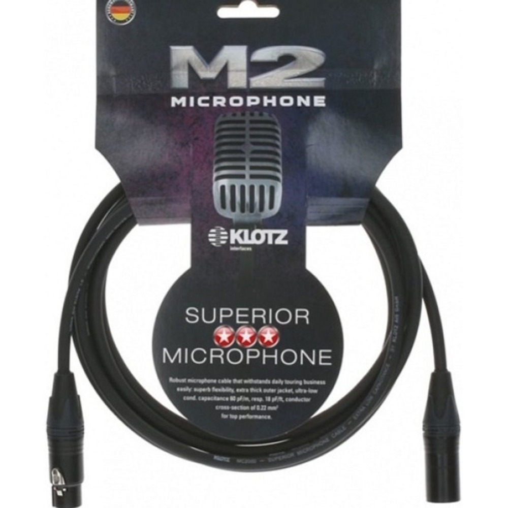 Кабель аудио 1xXLR - 1xXLR KLOTZ M2FM1-0300 3.0m