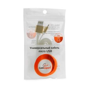 Кабель USB 2.0 Тип A - B micro Cablexpert CC-mUSBgd1m 1.0m