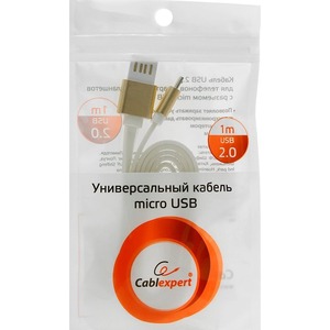 Кабель USB 2.0 Тип A - B micro Cablexpert CC-mUSBgd1m 1.0m