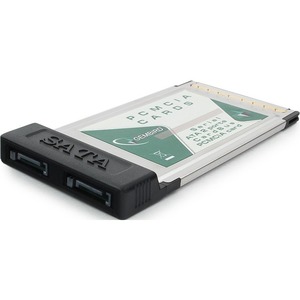 Адаптер CardBus PCMCIA на 2 SATA Gembird PCMCIA-SATA2