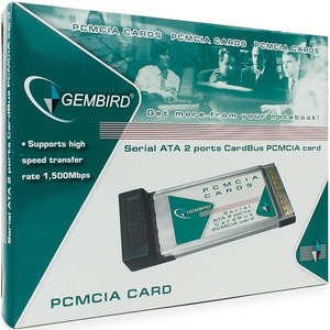 Адаптер CardBus PCMCIA на 2 SATA Gembird PCMCIA-SATA2