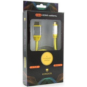 Кабель HDMI - MiniHDMI Konoos KCP-HDMICny 1.0m
