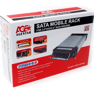 Внешний корпус AgeStar SR1A-K-1F (BLACK)