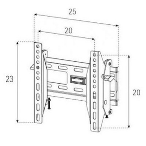 Кронштейн наклонный Sonorous SUREFIX 322