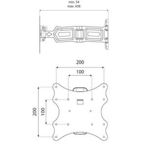 Кронштейн наклонно-поворотный Sonorous SUREFIX 525