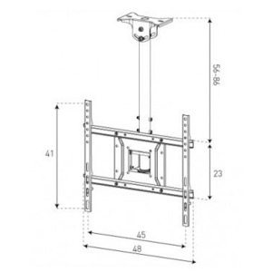 Кронштейн потолочный Sonorous SUREFIX 630