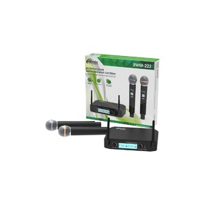 Радиосистема на два микрофона Ritmix RWM-222 black