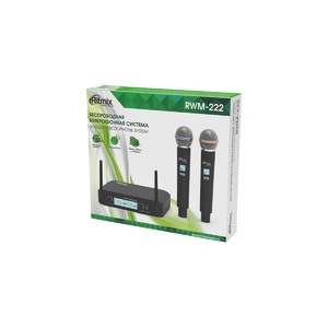 Радиосистема на два микрофона Ritmix RWM-222 black
