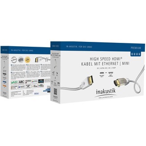 Кабель HDMI - MiniHDMI Inakustik 00423207 Premium HDMI Mini 0.75m