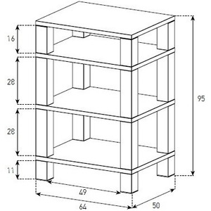 Hi-Fi стойка Sonorous RX 5040 VIC-BLK