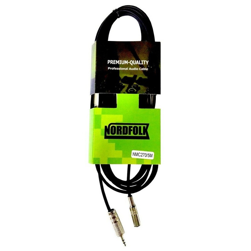 Удлинитель 1xMini Jack - 1xMini Jack NORDFOLK NMC270/5 5.0m