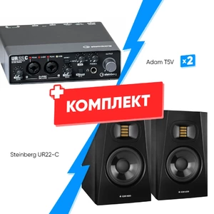 Комплект оборудования для звукозаписи Steinberg UR22-C +  Adam T5V (2 шт)