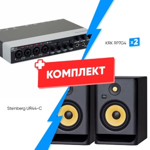 Комплект оборудования для звукозаписи Steinberg UR44-C + KRK RP7G4 (2шт)