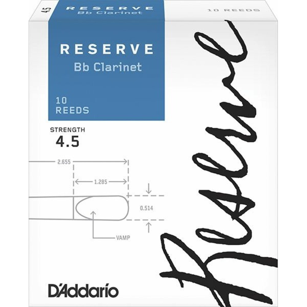 Трости для кларнета Bb DAddario DCR1045 Reserve