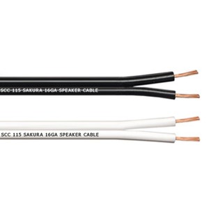 Кабель акустический с катушки двухжильный Sakura SCC 115 speaker cable black