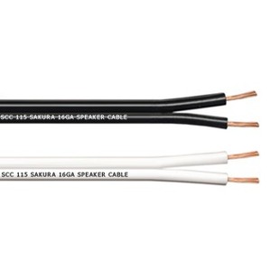Кабель акустический с катушки двухжильный Sakura SCC 115 speaker cable white